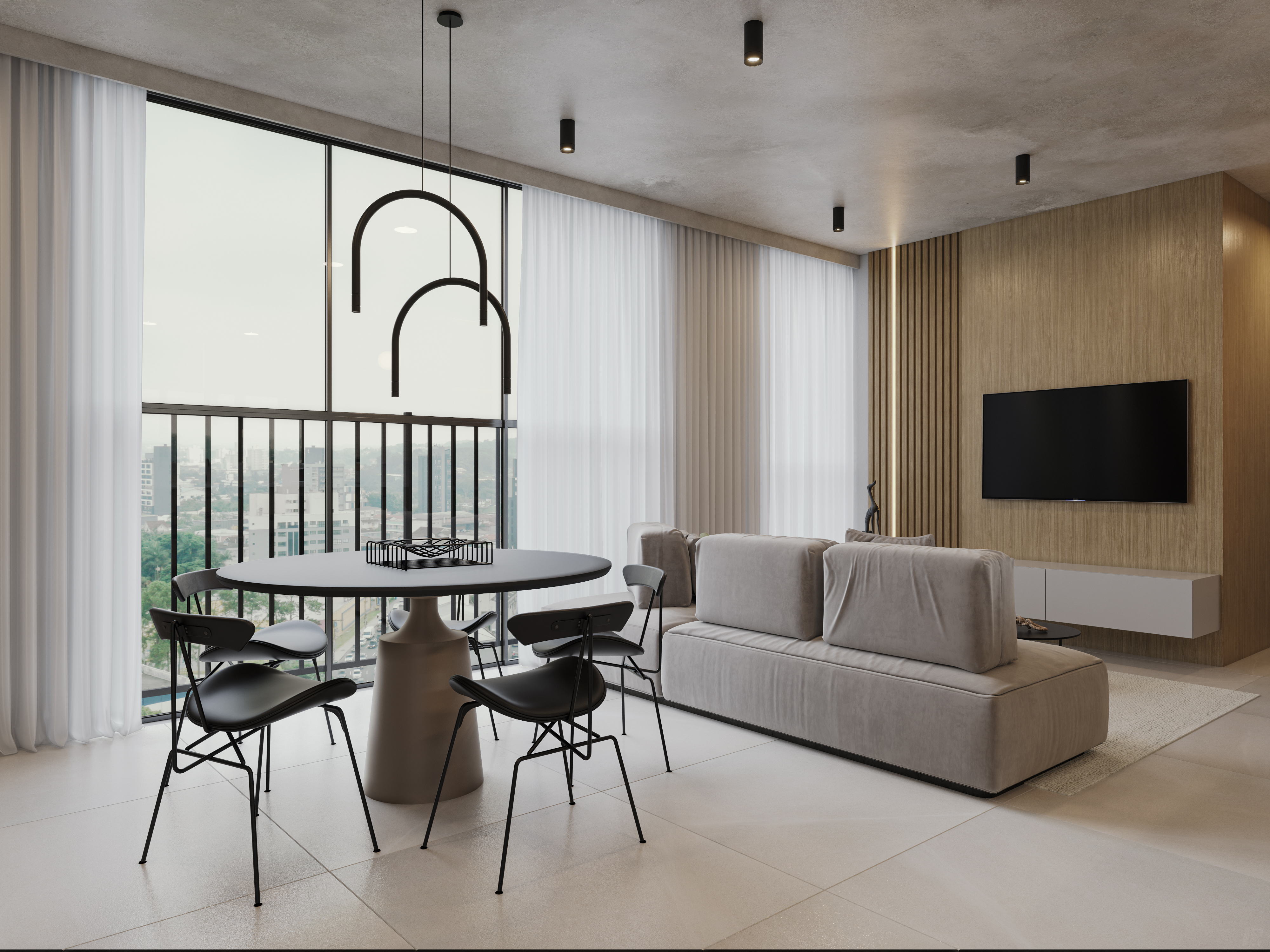 Sala de estar — integrada e ampla